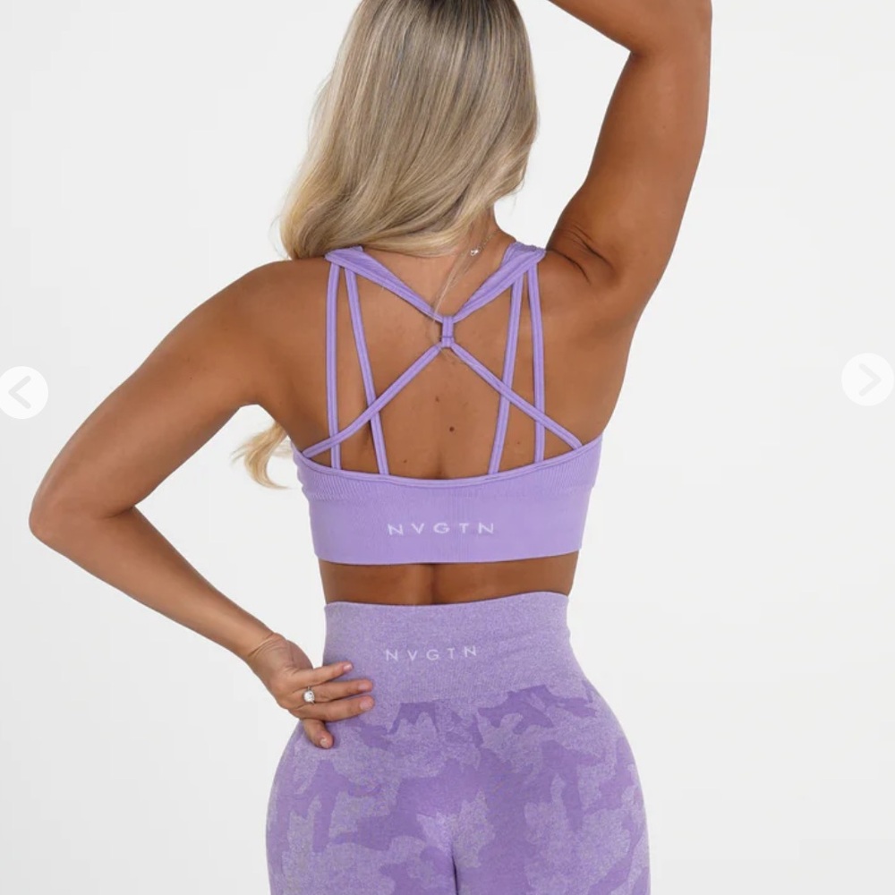 NVGTN Iris Galaxy Ribbed Seamless Sports Bra